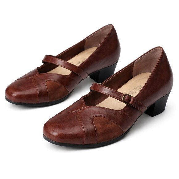 Beacon Shoes - BEACON Denise Brown Mary Jane Shoes Size 7M
